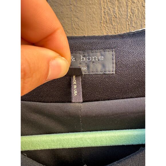 Rag & Bone Black Andrea Front Zip Black Dress - Picture 5 of 13